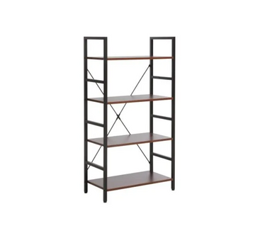 Стеллаж Loft R4 Темный орех/Черный SIGNAL