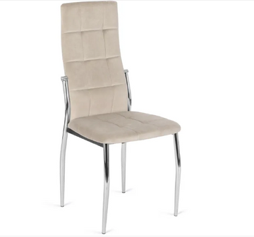 Стілець оксамитовий MEBEL ELITE MOLLY Velvet Бежевий