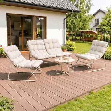 Комплект садових меблів MEBEL ELITE MEGARA Бежевий