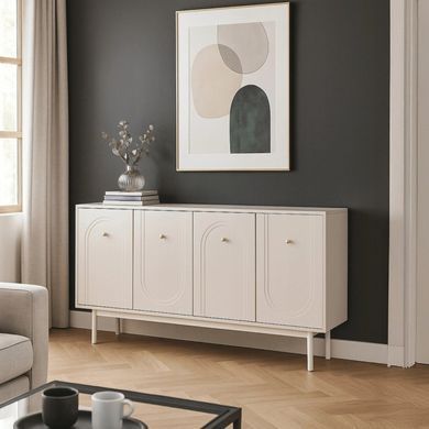 Комод MEBEL ELITE MARLEN 155 см Кашемір