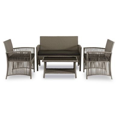 Комплект садових меблів MEBEL ELITE FILADELFIA Сірий