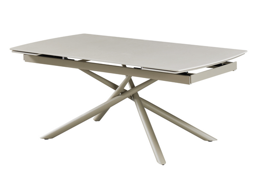 Керамический стол VETRO Пино TML-1200 VETRO 180(240)x90 Венеция деликато + капучино