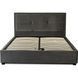 Двуспальная кровать бархатная MEBEL ELITE ANDRE Velvet 160x200 см серый