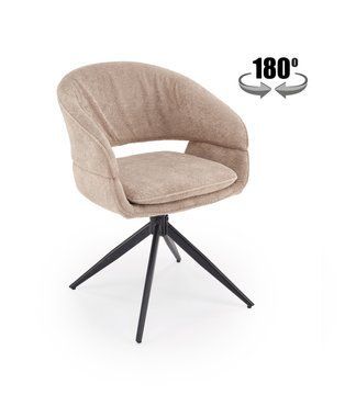 Крісло поворотне HALMAR K-602 капучино, тканина MONTE 11