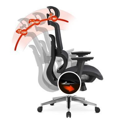Кресло офисное поворотное MEBEL ELITE ROMEO черный