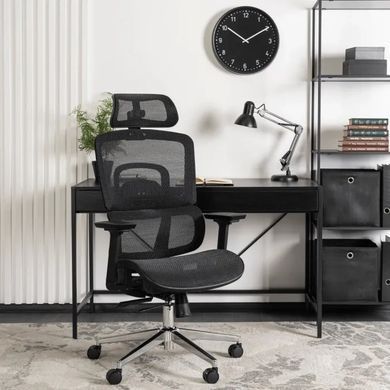 Кресло офисное поворотное MEBEL ELITE ROMEO черный