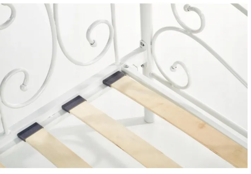 Кровать односпальная металлическая MEBEL ELITE 90x200 см MIKE белый