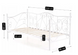 Кровать односпальная металлическая MEBEL ELITE 90x200 см MIKE белый