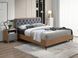 Кровать DONNA Velvet 160х200 см Серый SIGNAL