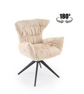 Крісло поворотне HALMAR K-595 бежевий, тканина VINCI 26