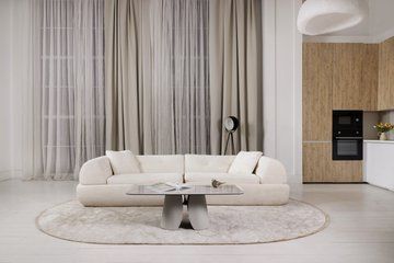 Бескаркасный модульный диван VETRO Вирджиния Айвори
