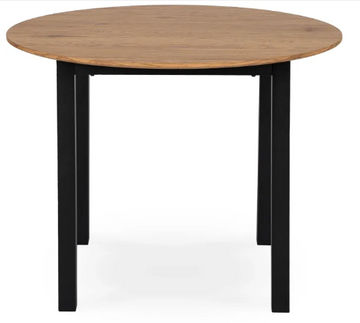 Стіл кухонний круглий MEBEL ELITE TEO 100 см Золотий дуб