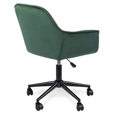 Кресло офисное поворотное бархатный MEBEL ELITE MILAN 2 Velvet Зеленый / Черный