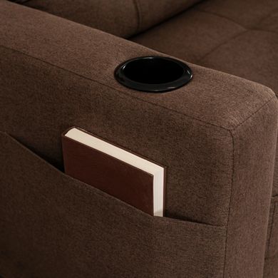 Кресло раскладное MEBEL ELITE SOLOR ткань: коричневый