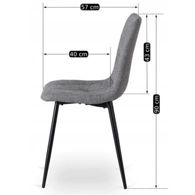 Стул MEBEL ELITE ROBIN 2 Серый