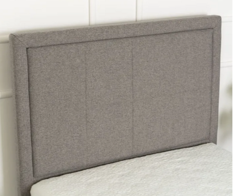 Ліжко односпальне оксамитове MEBEL ELITE ELIF Velvet 90x200 см з додатковим спальним місцем сірий
