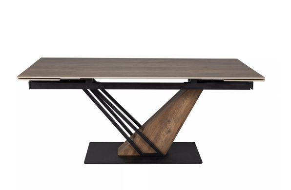 Стол GENESIS Legno 160(220)X90 см Дуб / Черный / Ясень SIGNAL