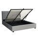 Ліжко MEBEL ELITE TINGA Welur 160x200 см Сірий