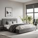 Ліжко MEBEL ELITE TINGA Welur 160x200 см Сірий