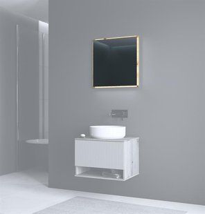 Зеркало AVIOLA 60 +LED дуб артизан HALMAR