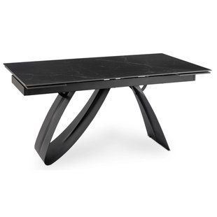 Обідній стіл MEBEL ELITE DEVON 160(220)*90 см Чорний
