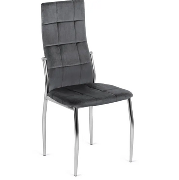 Стілець оксамитовий MEBEL ELITE MOLLY Velvet Сірий