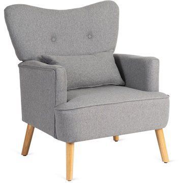 Кресло мягкое MEBEL ELITE BUNNY Светло-серый