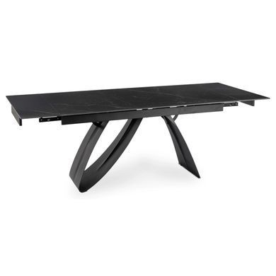 Обеденный стол MEBEL ELITE DEVON 160(220)*90 см Черный