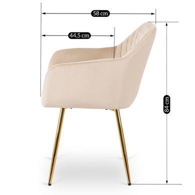 Стул MEBEL ELITE SHANE Крем/Золото