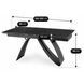 Обеденный стол MEBEL ELITE DEVON 160(220)*90 см Черный