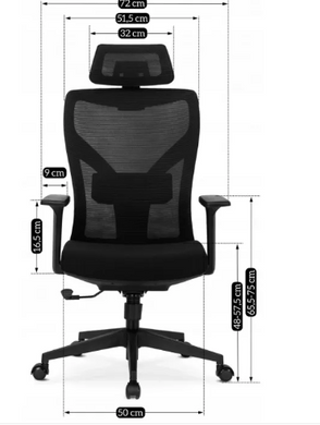 Крісло офісне обертове MEBEL ELITE SPIRAL чорний