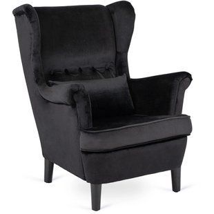 Кресло мягкое MEBEL ELITE KLARIS 2 Welur Черный