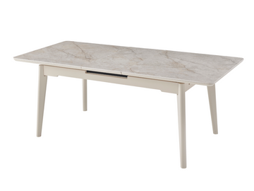 Керамический стол VETRO TM-125 160(200)*90 см Мистик грей + Капучино