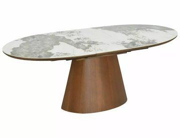 Стол MAROCCO CERAMIC Белый Пандоро/Орех 160(200)X90 SIGNAL