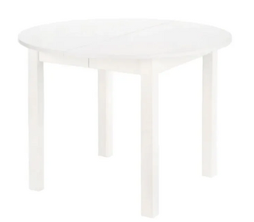 Стіл кухонний розкладний MEBEL ELITE HARRY 102-142х102 см білий