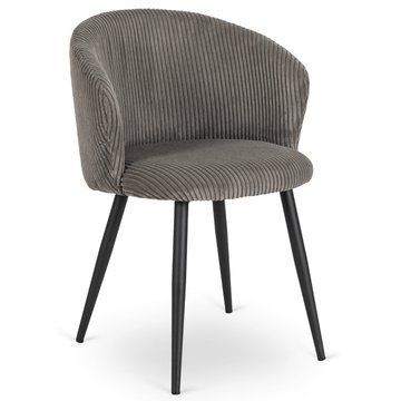 Стул MEBEL ELITE TAYLOR Velvet Серый