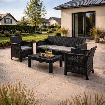 Комплект садовой мебели MEBEL ELITE SAVIO Черный