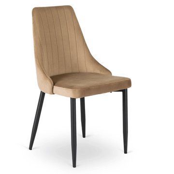 Обідній стілець MEBEL ELITE BARI Welur Бежевий