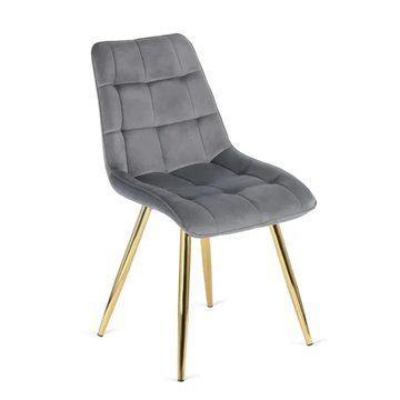 Обідній стілець MEBEL ELITE CARO Welur Сірий