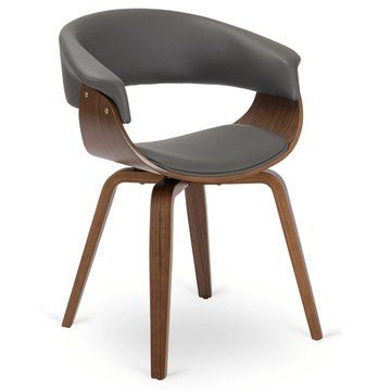 Стілець Mebel Elite GARY екошкіра Горіх/Сірий