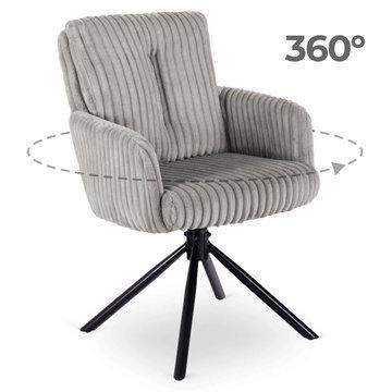 Стул поворотный MEBEL ELITE JUNE Серый