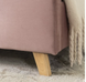 Ліжко оксамитове MEBEL ELITE MIKEL Velvet 120x200см рожевий
