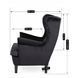 Кресло мягкое MEBEL ELITE KLARIS 2 Welur Черный