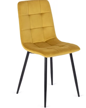 Стілець оксамитовий MEBEL ELITE PERU Velvet Гірчиця