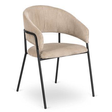 Стул MEBEL ELITE TINKA Velvet Бежевый