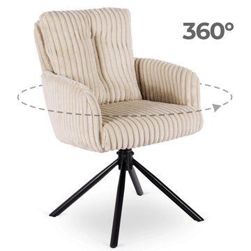 Стілець поворотний MEBEL ELITE JUNE Беж
