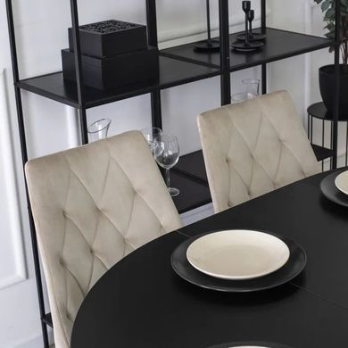Стілець оксамитовий MEBEL ELITE CORK Velvet Екрю