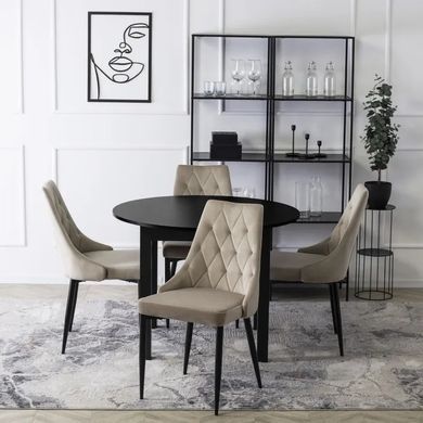 Стілець оксамитовий MEBEL ELITE CORK Velvet Екрю