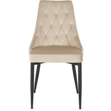 Стілець оксамитовий MEBEL ELITE CORK Velvet Екрю