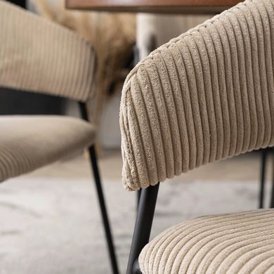 Cтілець MEBEL ELITE TINKA Velvet Бежевий